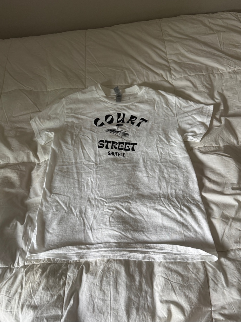 Vintage Ohio University OU Court Street Shuffle Bar Crawl T-Shirt - Gildan S